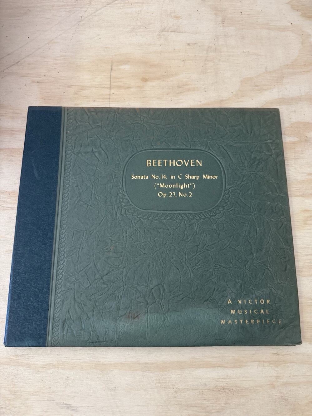 Vintage BEETHOVEN SONATA #14 C SHARP MINOR Moonlight VICTOR MUSICAL MASTERPIECE